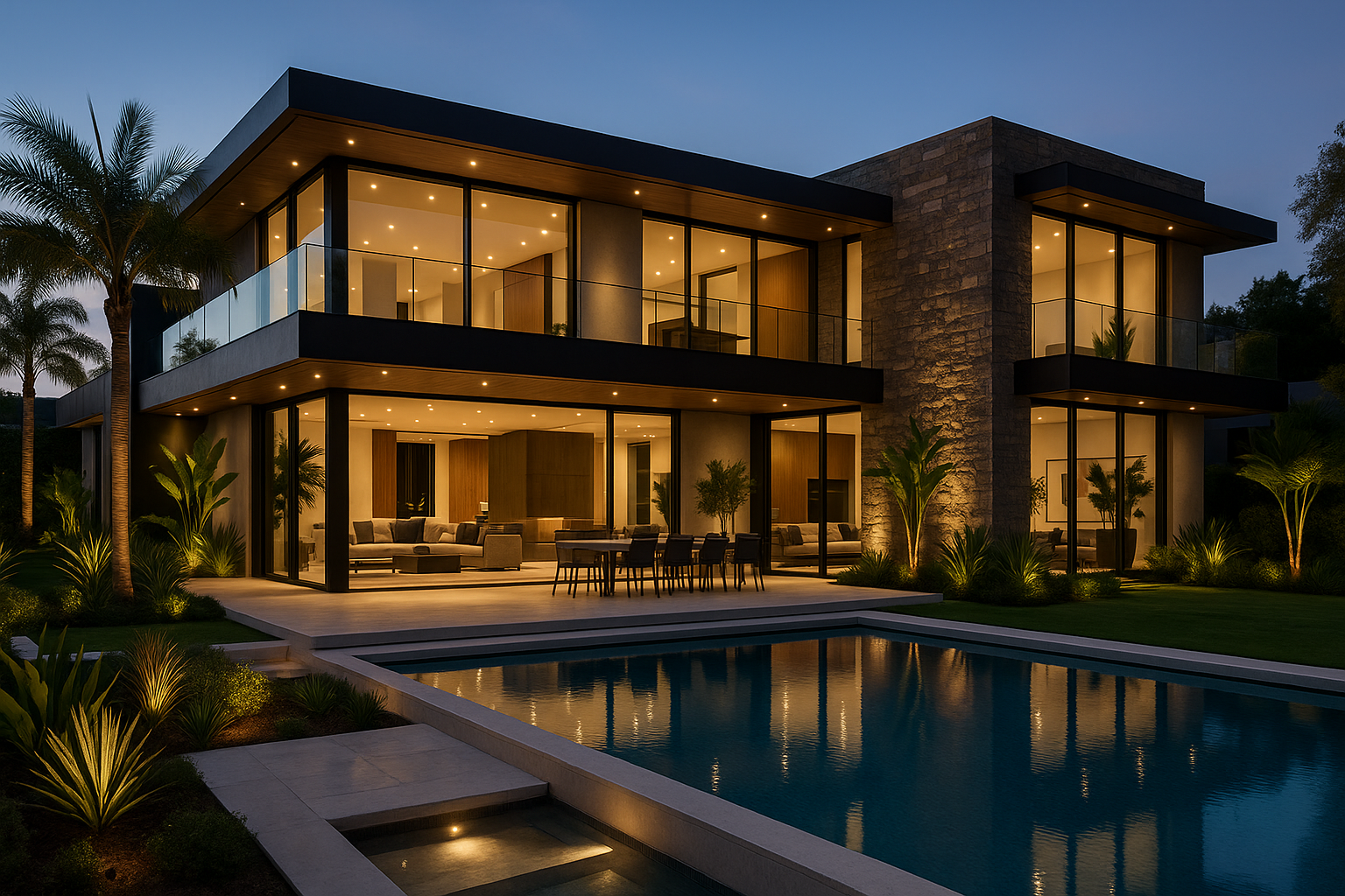 a luxury house