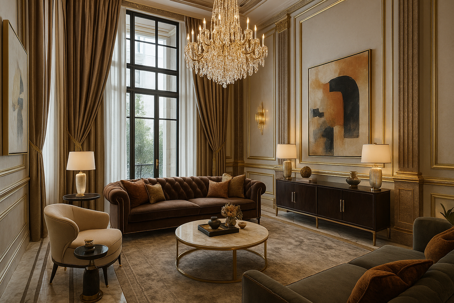 inside a of luxury home 